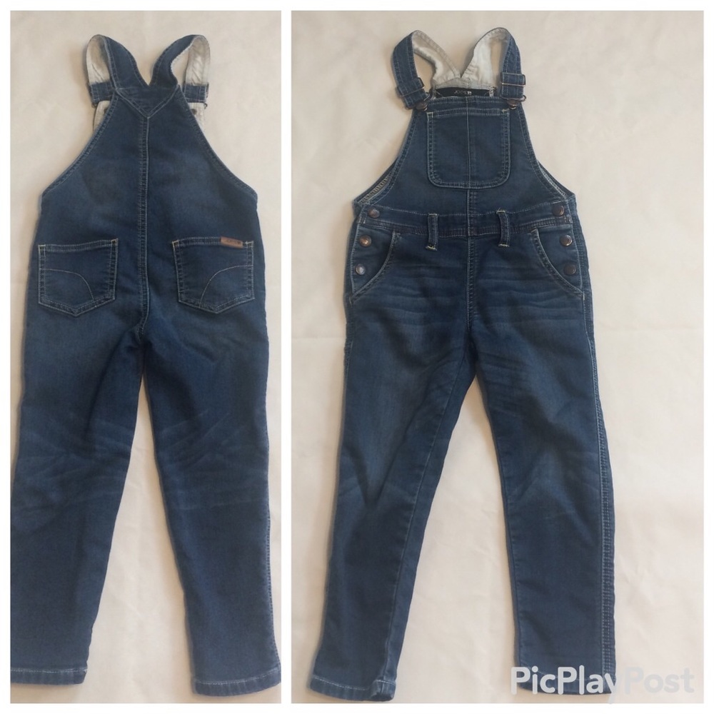 Girl’s Joe’s Jeans Denim Skinny Overalls 4 EUC!